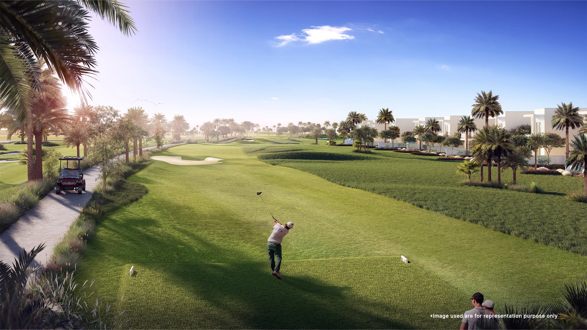Overview of Emaar Golf Links Golf Club at Emaar South with lush fairways, modern amenities, and scenic Dubai views.